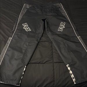 Black Graphic Track Pants
